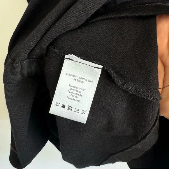 ALO Yoga Black Keyhole Open Back Cinch Waist 3/4 Sleeve top size XS - Picture 9 of 9